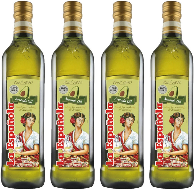 La Espanola 萊瑞 100%酪梨油, 4瓶, 750ml