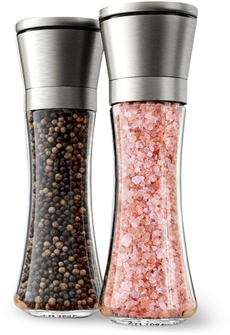 비모던 304 스텐 소금 후추 입자조절 그라인더, 210ml, 2개