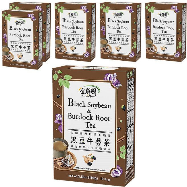 薌園 黑豆牛蒡茶, 10g, 10包, 6盒