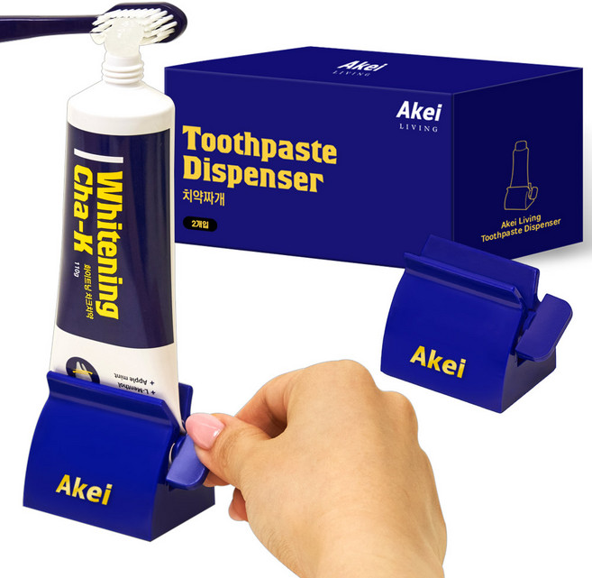 아케이 리빙 치약짜개 디스펜서 튜브다용도 사용 2p, 1세트