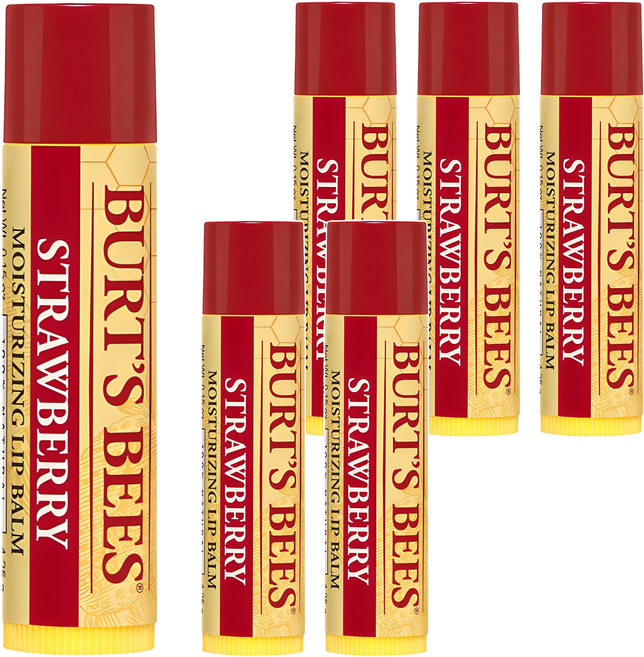 버츠비 모이스춰 라이징 립밤, 스트로베리, 4.25g, 6개