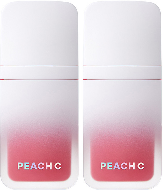 PEACH C 柔霧濾鏡唇釉, 6.5g, 2個, 01 零濾鏡蜜桃