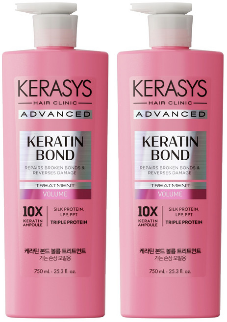 케라시스 어드밴스드 케라틴 본드 볼륨 트리트먼트, 2개, 750ml