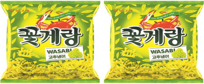 빙그레 꽃게랑 고추냉이, 143g, 2개