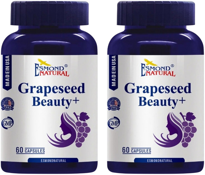 ESMOND NATURAL 愛司盟 葡萄籽氧妍膠囊, 60顆, 2罐