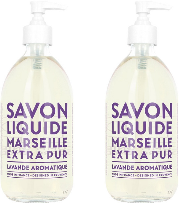 꽁빠니드프로방스 엑스트라퓨어 리퀴드솝 아로마틱 라벤더, 495ml, 2개