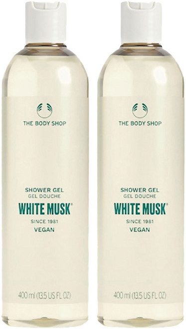 더바디샵 바디워시 화이트 머스크, 400ml, 2개