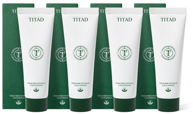 [비건라이프] 티타드 프레시 브레스 플러스 치약, 100g, 4개