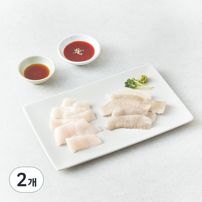 은하수산 광어 지느러미 회 (냉장), 2개, 100g
