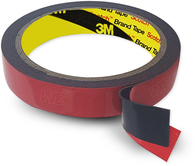 쓰리엠 아크릴 폼 하이패스 부착 고내열 양면테이프 블랙 20mm x 1.5m, 1개