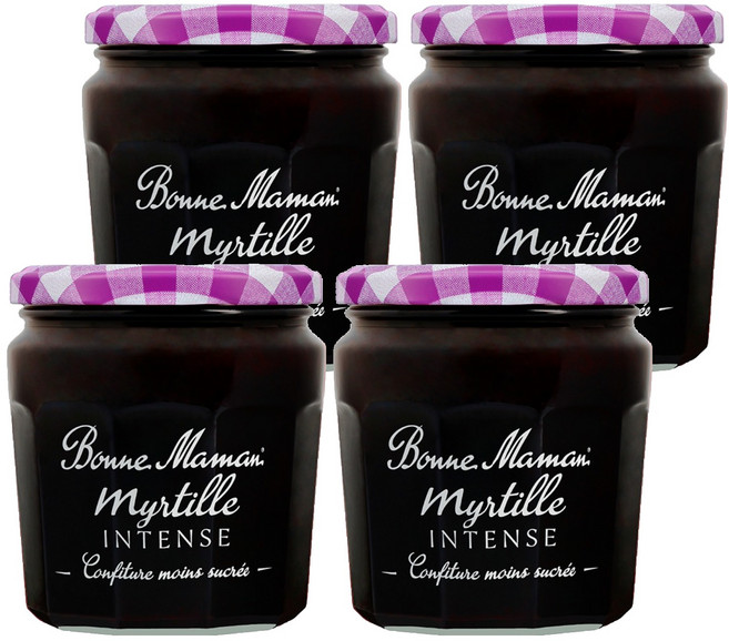본마망 인텐스 블루베리잼, 335g, 4개