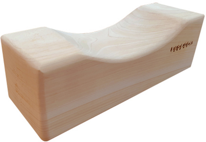 HINOKI ART 頂級扁柏實木方形木枕 大, 混合色, 1個