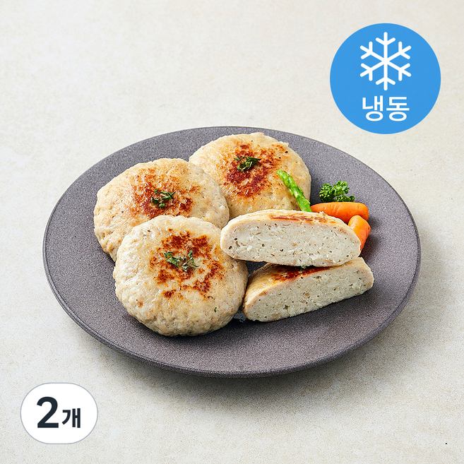 닭가슴살 함박스테이크 오리지널 (냉동), 1kg, 2개