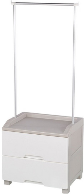 KEYWAY 聯府 衣掛式整理櫃 LT-820 2層, 白色, 1個