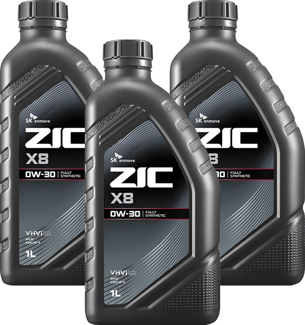 지크 X8 가솔린 엔진오일, 3개, 0w30, 1L