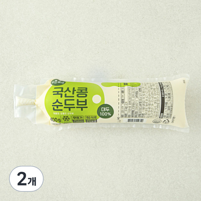 맑은물에 참좋은 순두부, 400g, 2개