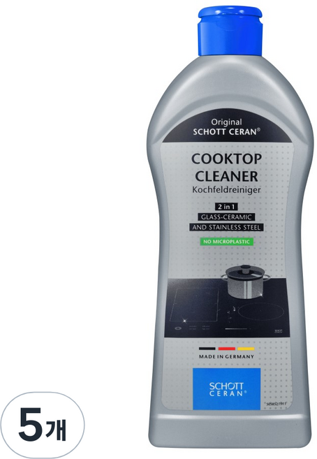 쇼트 쿡탑 인덕션 클리너, 300ml, 5개