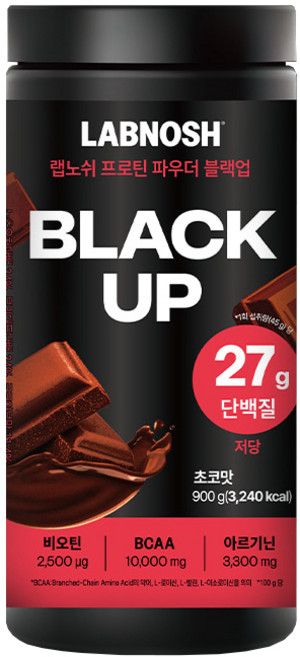 랩노쉬 프로틴 파우더 블랙업 초코맛, 900g, 1개