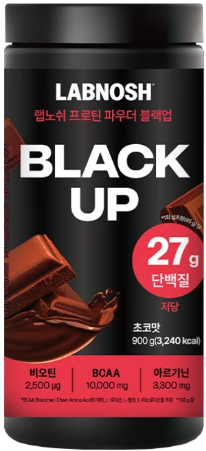 랩노쉬 프로틴 파우더 블랙업 초코맛, 900g, 1개 - 쿠팡