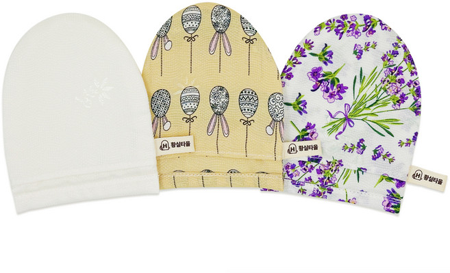 황실타올 인견 때타올 세안타올 3종 세트, 1세트