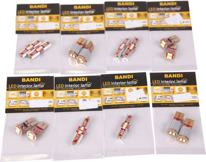 현대자동차 반디 LED 실내등 풀셋 YF쏘나타 / 2011년형(썬루프형), 화이트, 1세트