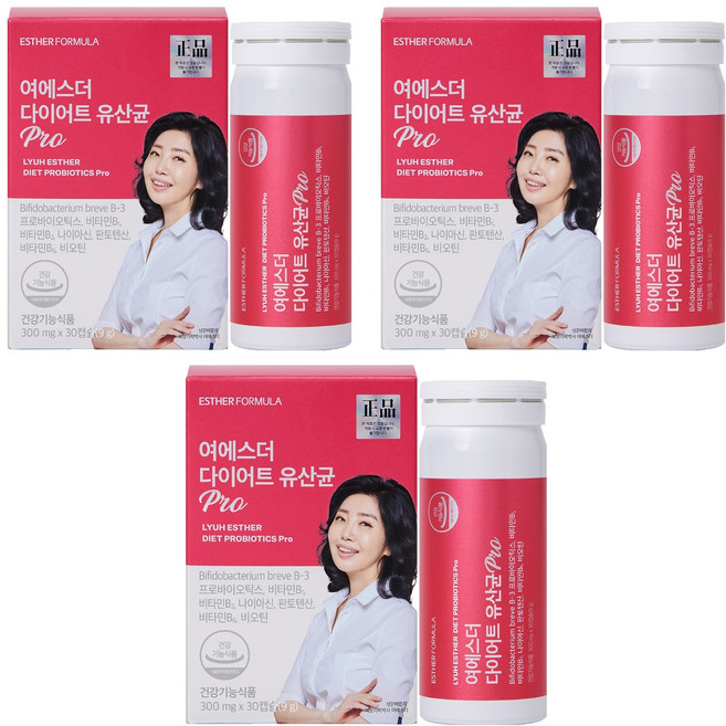 에스더포뮬러 여에스더 다이어트 유산균 Pro 9g, 3개, 30정