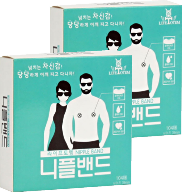 라이프토템 남녀공용 니플밴드 39mm, 208개