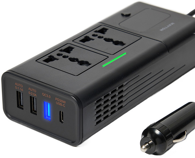 메이튼 차량용 시거잭 인버터 변환기 200W, 1개