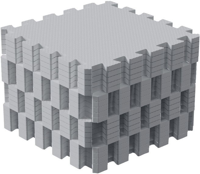 펫샵 반려동물 퍼즐매트, 그레이, 20개