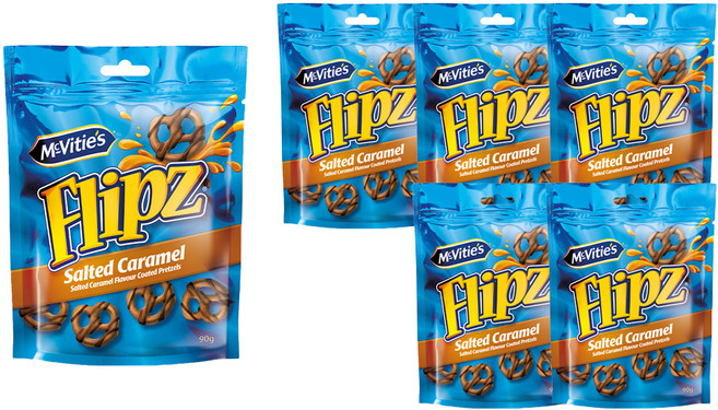 플립즈 카라멜 프레첼, 90g, 6개