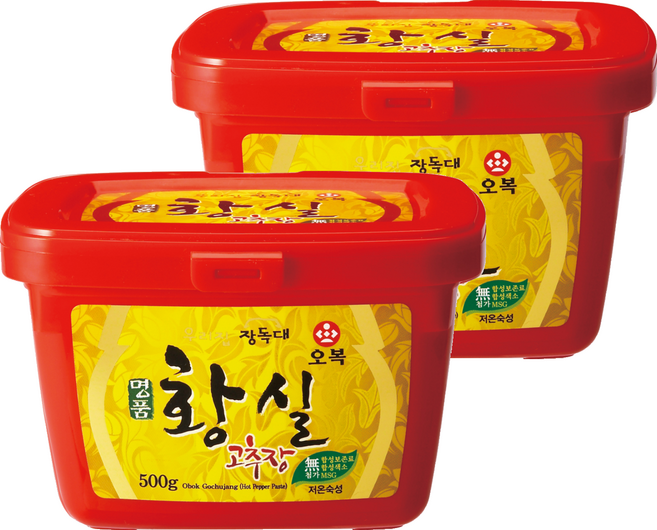 오복식품 명품 황실고추장, 500g, 2개