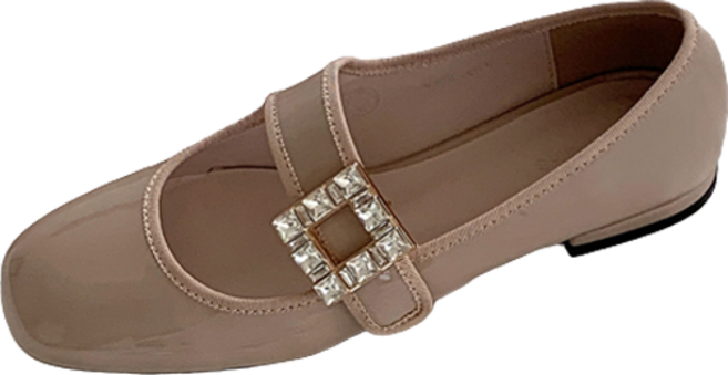 여성 크리스탈 메리제인 플랫 C228_H2004