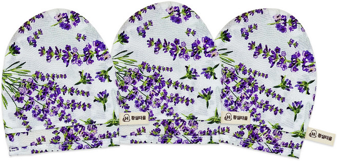 황실 인견 세안타올 라벤더, 혼합색상, 3개, 1개입