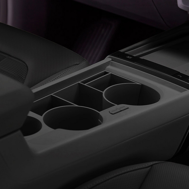 기아컬렉션 컵홀더 사이드 트레이, 스모키블랙, 기아 디올뉴 셀토스 SP3