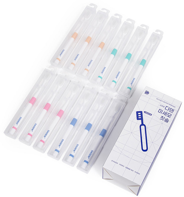 다덴 미세모 교정용 칫솔, 12개입, 1개