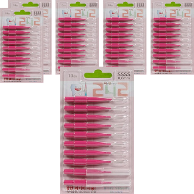 242 치간칫솔 I형 SSSS, 10개입, 6개