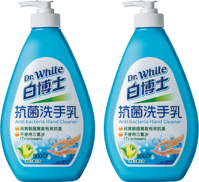 Dr.White 白博士 抗菌洗手乳 清新玉蘭花香, 800g, 2瓶