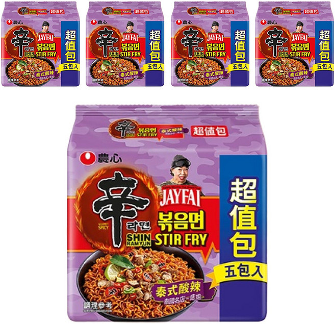 NONGSHIM 農心 辛炒麵 泰式酸辣味 130g, 25包