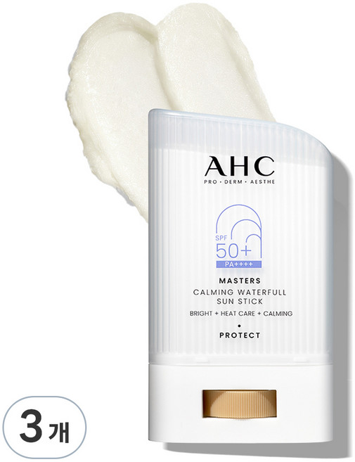 AHC 9重防護爆水舒緩防曬棒 SPF50+ PA++++, 22g, 3個