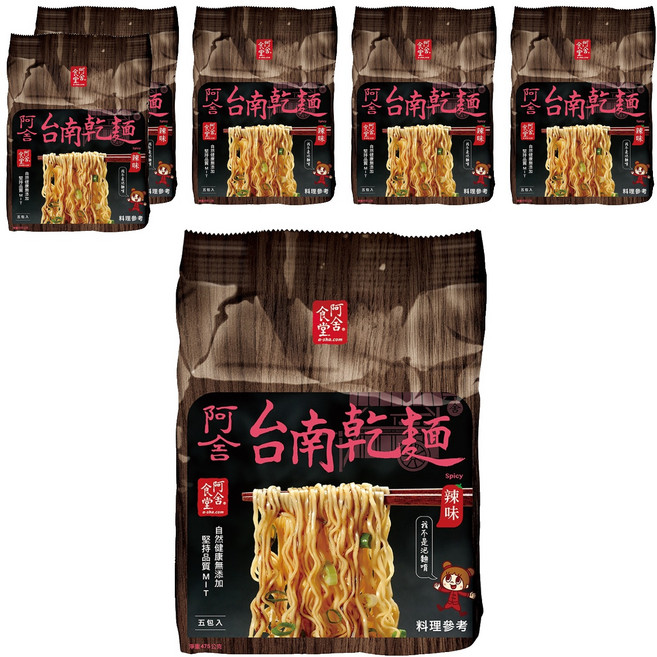 阿舍食堂 台南乾麵 辣味, 30包