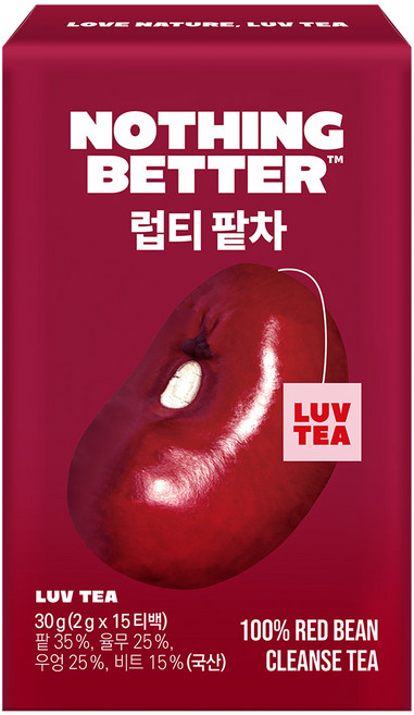 럽티 팥차 티백, 2g, 15개입, 1개