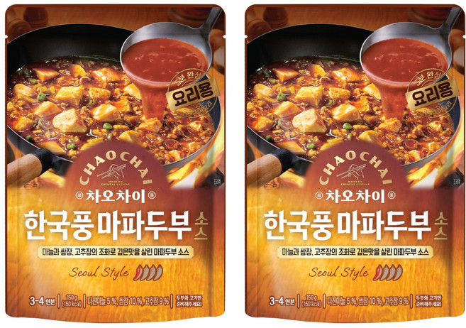 차오차이 한국풍 마파두부 소스, 150g, 2개