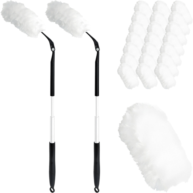 스카치브라이트 다용도 먼지브러쉬 롱핸들, 화이트, 2개