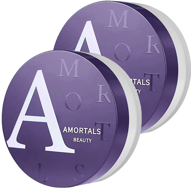 AMORTALS 爾木萄 毛孔柔焦裸光蜜粉 8.5g #102 明亮膚, 2組