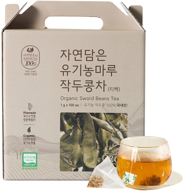 자연담은티 유기농 작두콩차 티백, 1g, 100개입, 1개