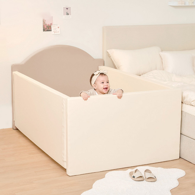 꿈비 하이가드 범퍼 놀이방매트 고객직접설치, 소프트브라운