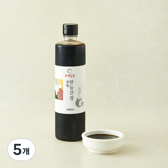 오색담은 만능 간장, 5개, 500ml