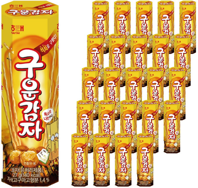 해태제과 구운감자, 27g, 25개
