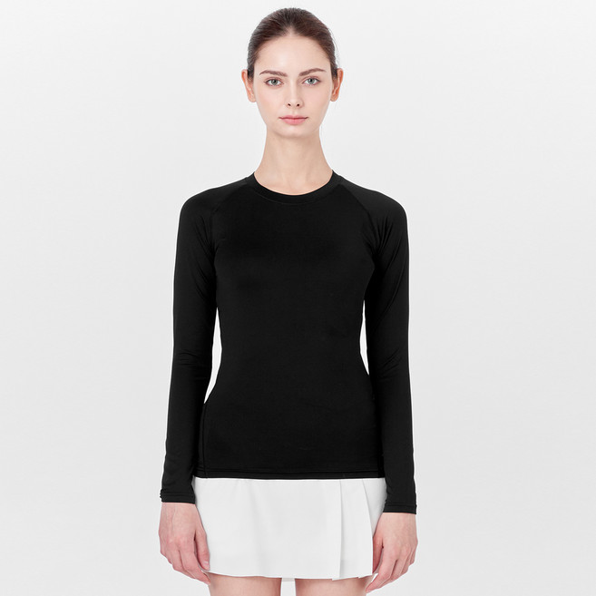 LOTTO SPORTS 여성 기능성 퀵 드라이 긴팔 티셔츠