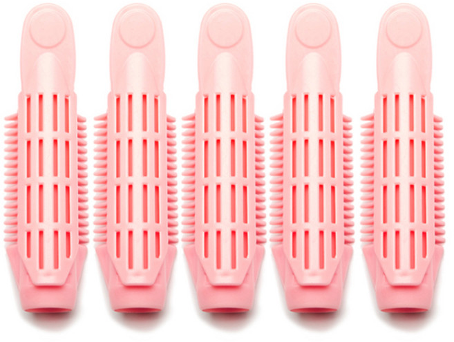 셀리본 헤어볼륨롤스타 뿌리 볼륨업 집게 5p, 1개, 핑크